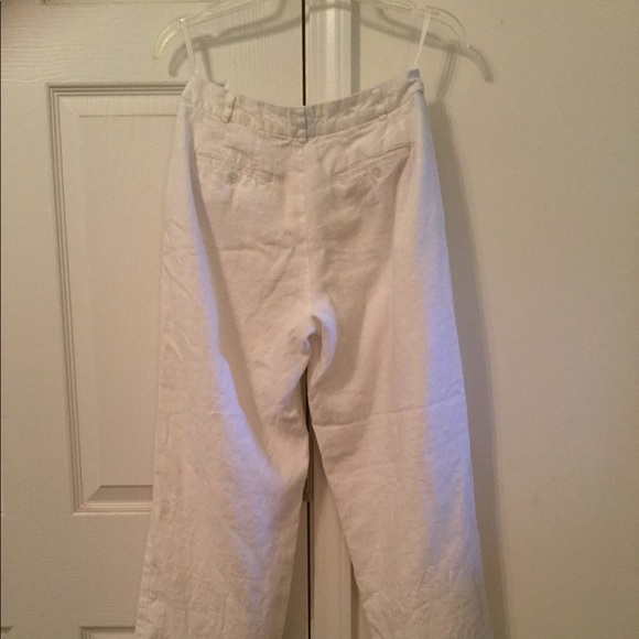 Gap LIKE NEW white linen pants size 2 - Picture 4 of 7